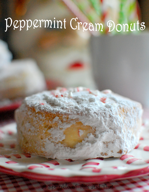 Peppermint Cream Donuts Poster