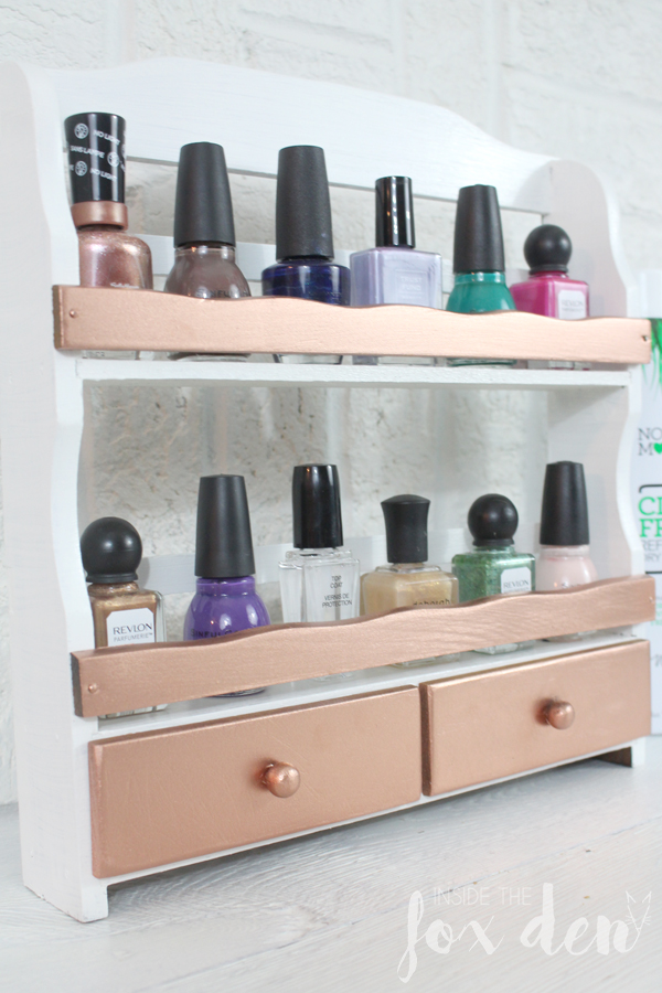DIY Nail Polish Holder Thrift Store Upcycle Monthly Challenge!