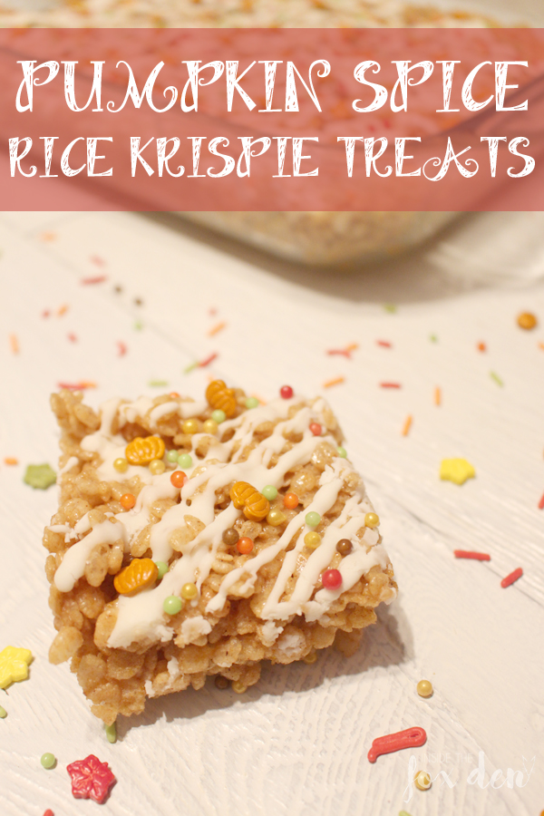 Pumpkin Spice Rice Krispie Treats